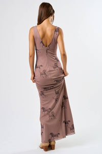 Wild Mustang Maxi Dress