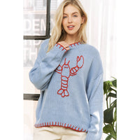 Pre-Order Cape Lobster Sweater- Blue