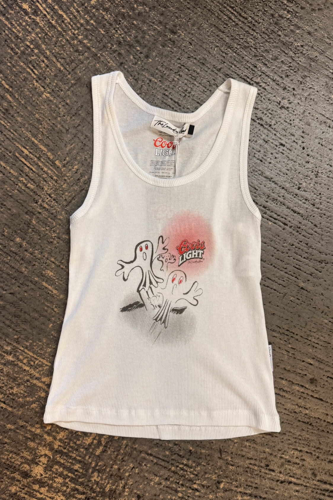 Coors Light Ghost Party - Rib Tank - White