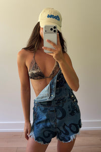 Coors Banquet Big Logo  - Denim Overall Shorts - Salton Sea