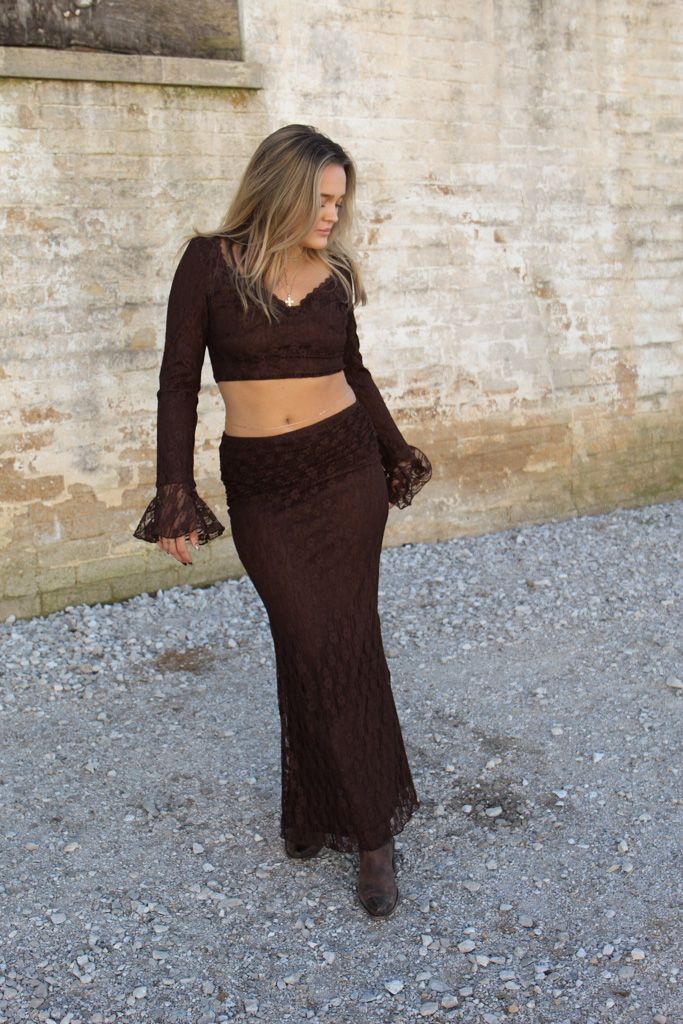 Espresso Lace Top