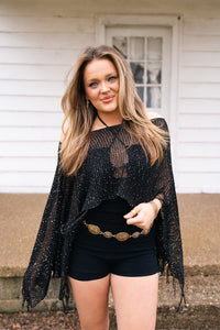 Desert Night Shawl- Black