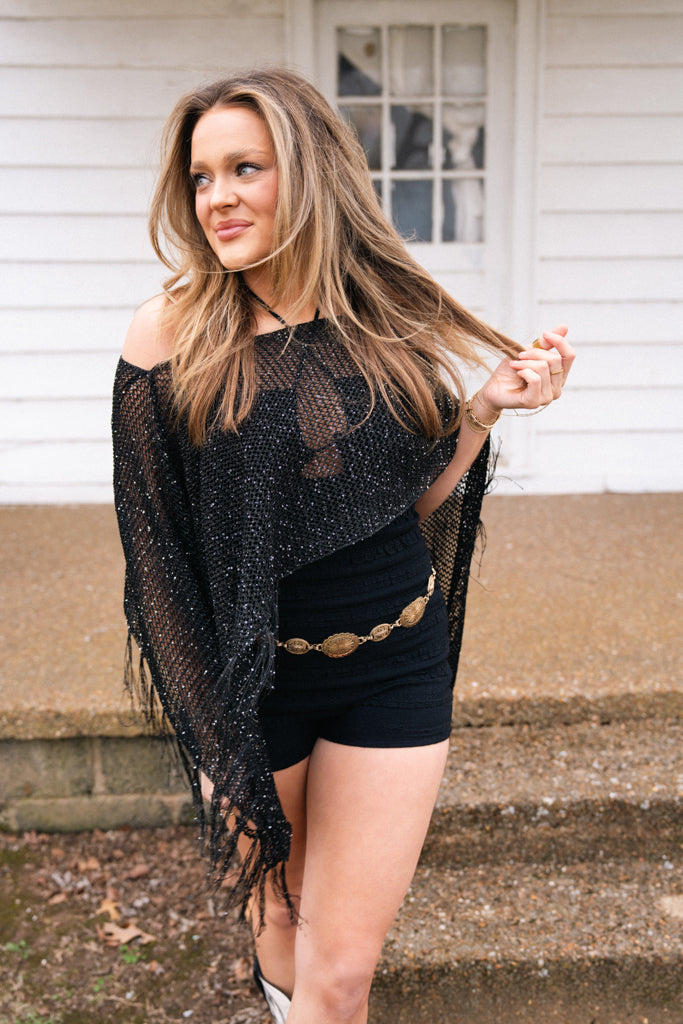 Desert Night Shawl- Black