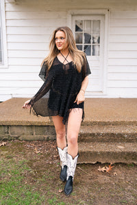 Desert Night Shawl- Black