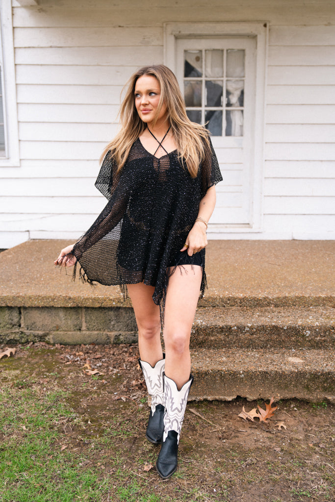 Desert Night Shawl- Black