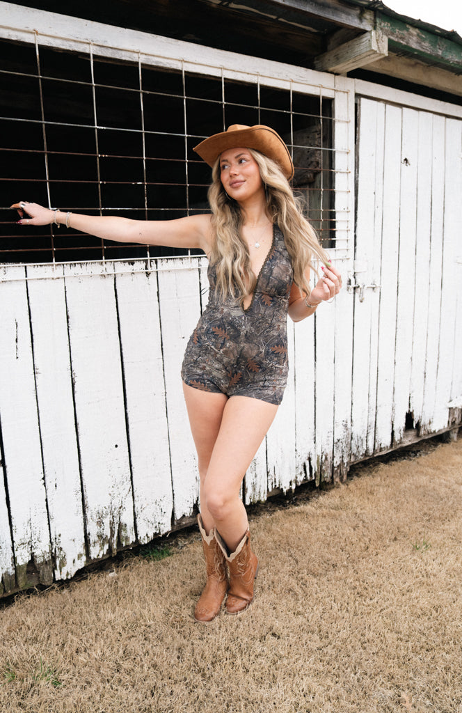 Camden Camo Romper