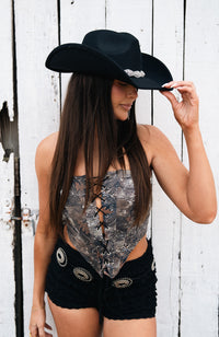 Harlow Camo Corset Top