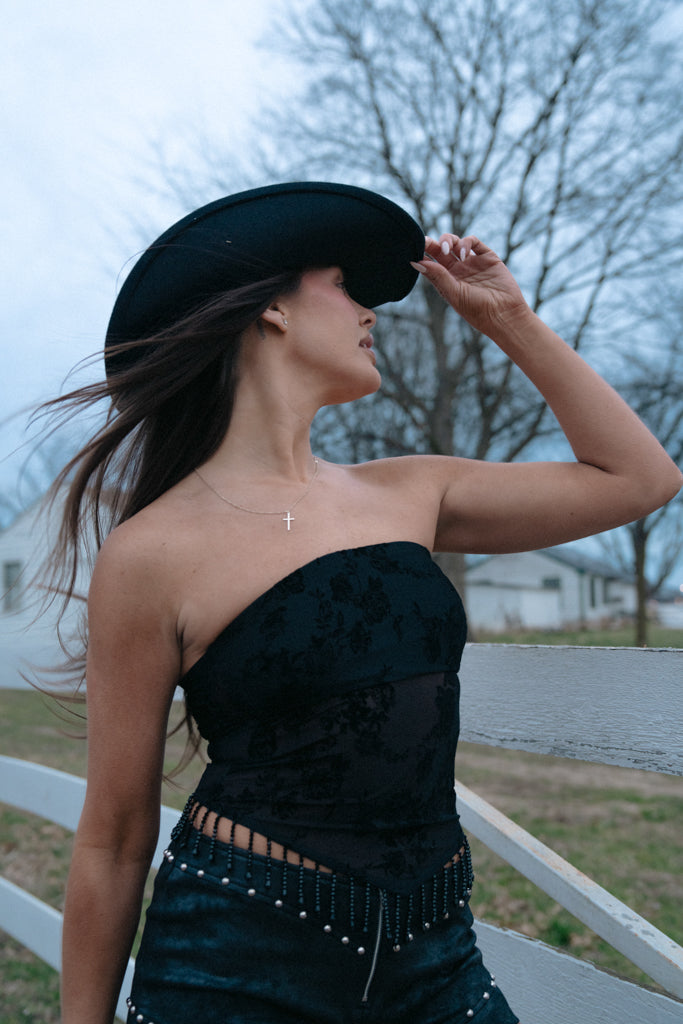 Mirabell Lace Bead Top