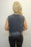 Rhinestone Fringe Tank