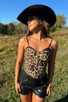 leopard corset 