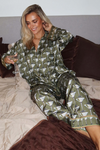 Mumu Overslept Martini PJ Set- Olive