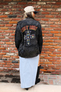 Guns N Roses Acid Wash Camo Jacket