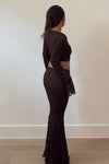 Espresso Lace Maxi Skirt