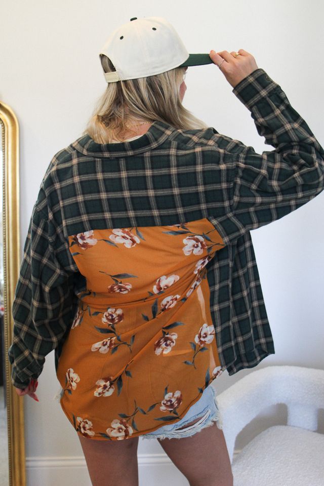 Floral Back Flannel #1