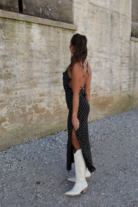 Eva Polka Dot Maxi Dress
