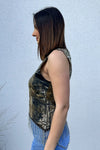 Camo Rhinestone Fringe Tank #5