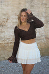 Espresso Lace Top