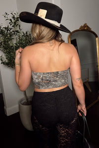 Harlow Camo Corset Top