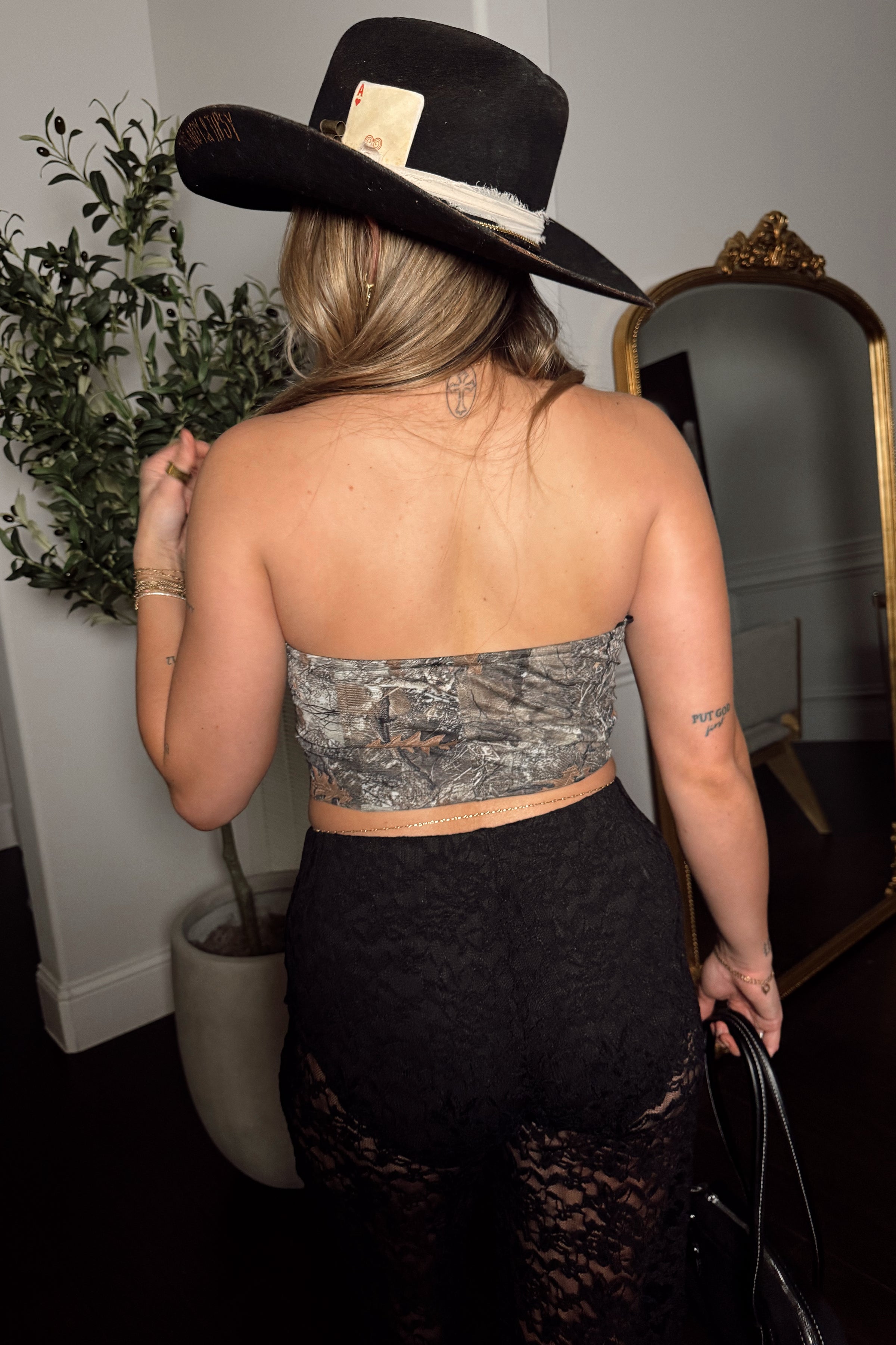 Harlow Camo Corset Top