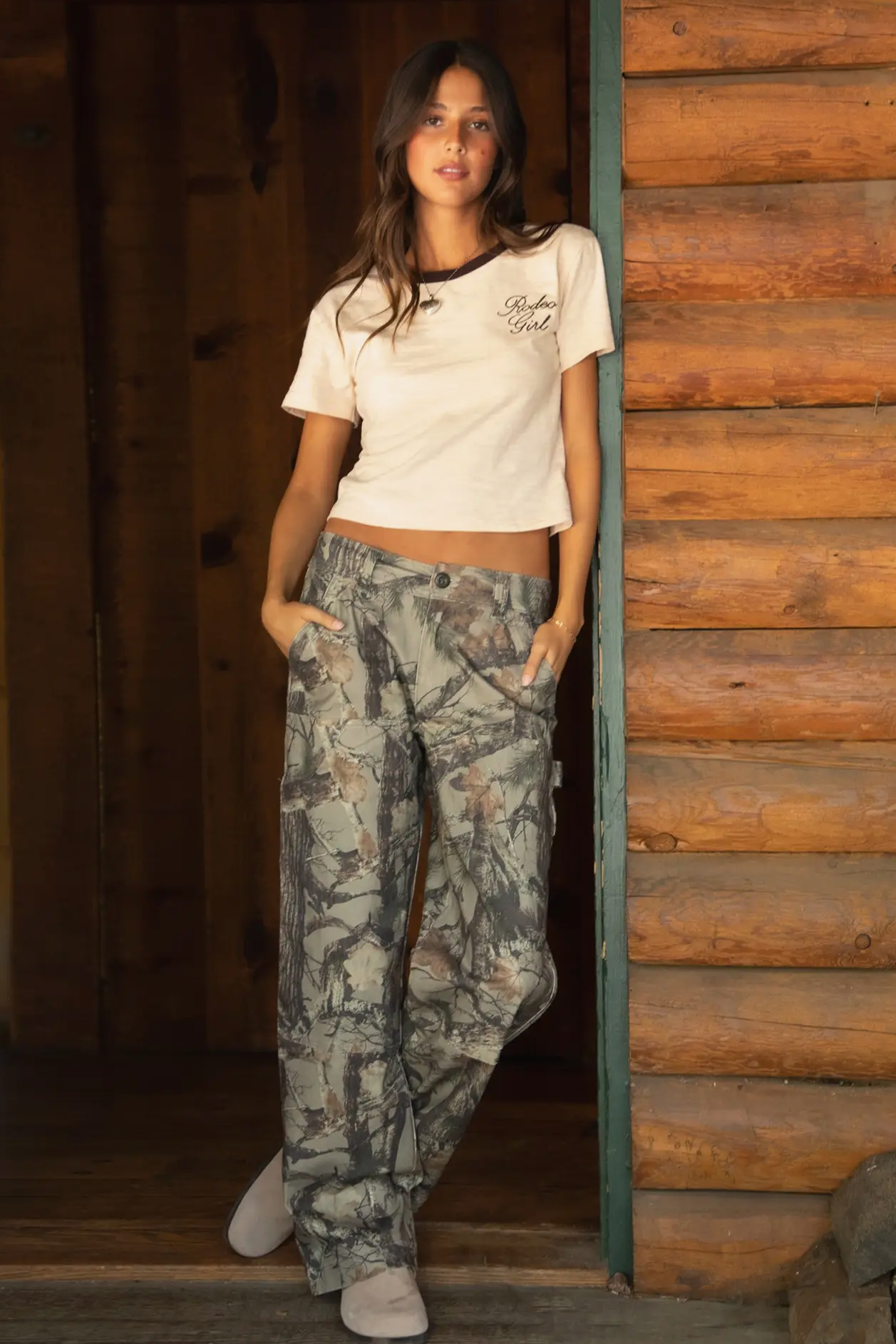 Wildwood Twill Woodland Camo Carpenter Pants