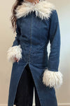 Penny Lane Fur Denim Coat