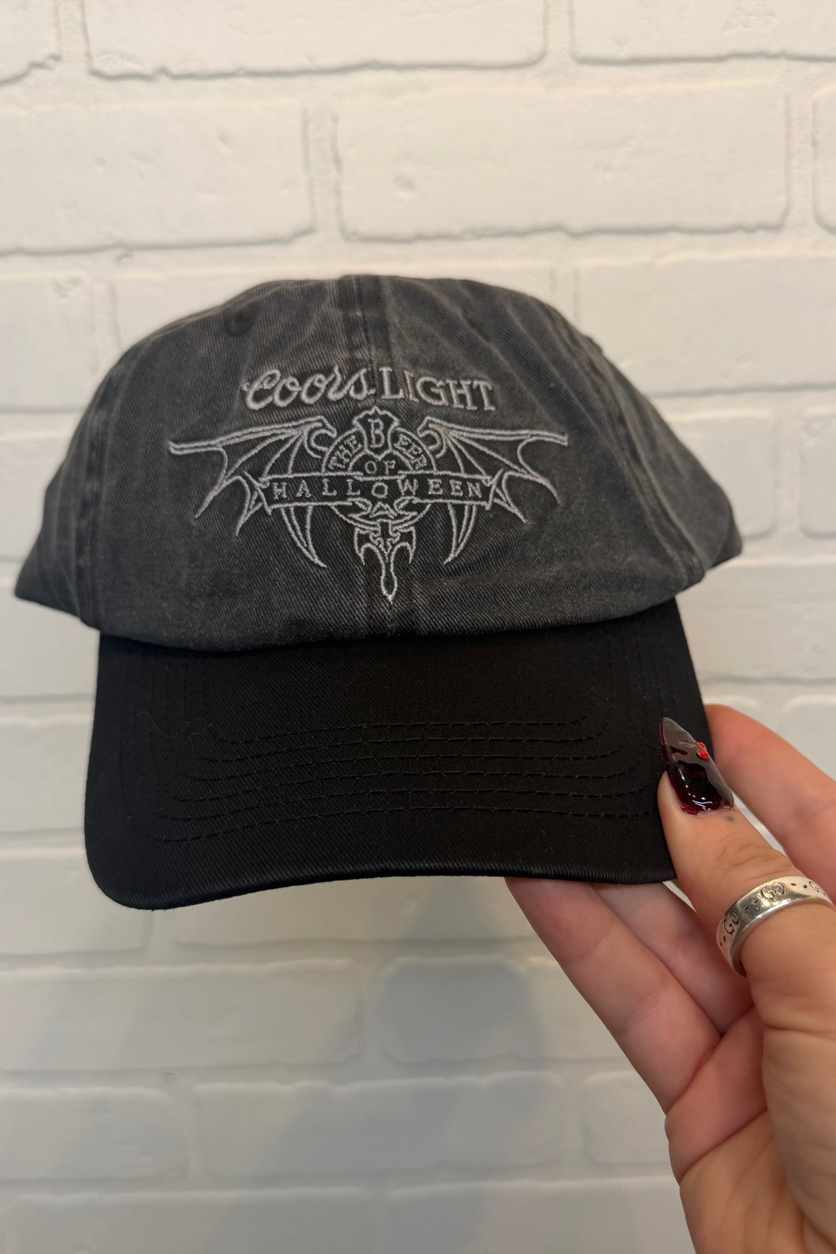 Coors Light Silver Wing - Papa Cap - Black Snow
