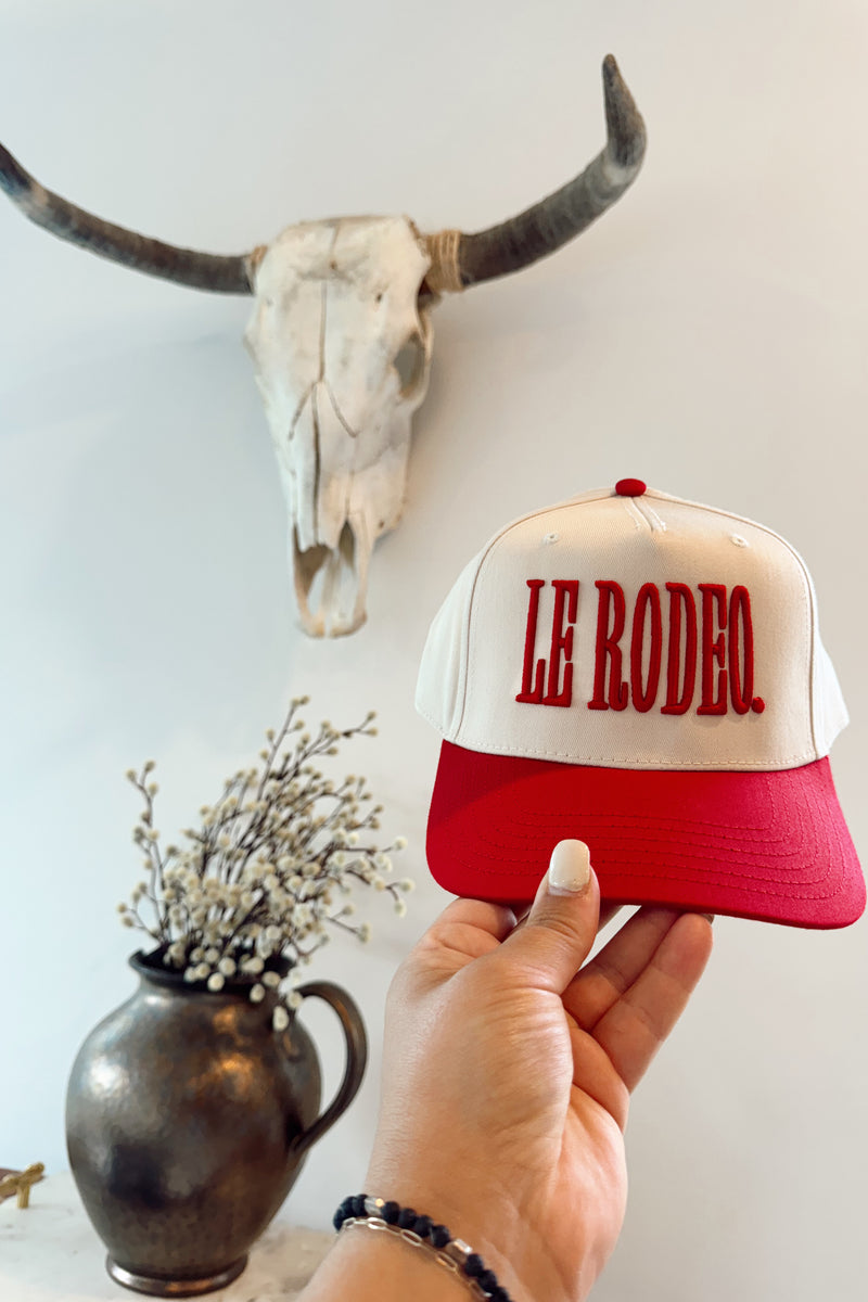 KENZKUSTOMZ - LE RODEO. Vintage Trucker Hat - Red