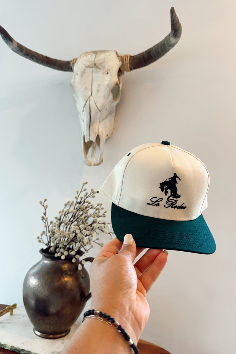 KENZKUSTOMZ - Le Rodeo w Horse - Green Vintage Trucker Hat