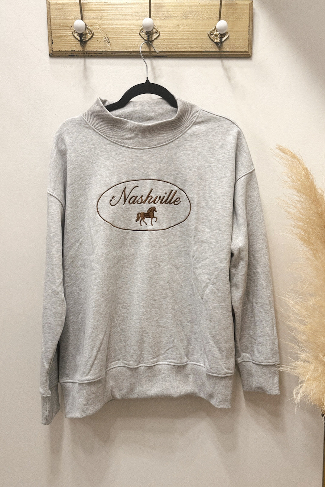 Nashville Grey Mockneck