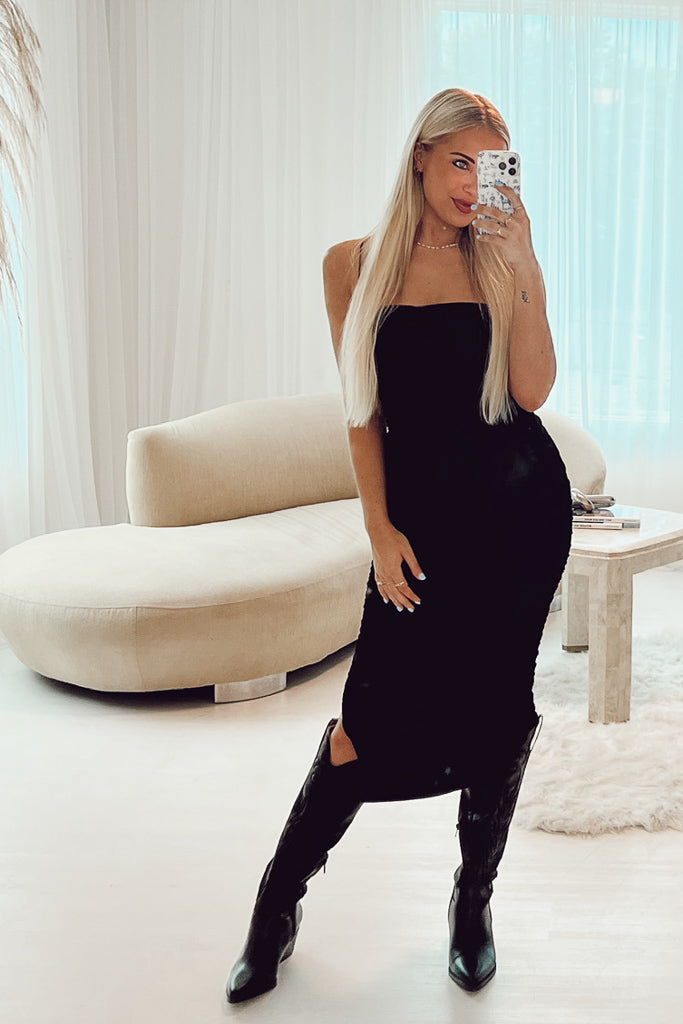 Venice Ruched Midi Dress