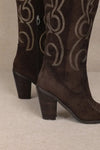 Ivy Western Stitch Boots- Brown