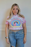 Pink Floyd Rhinestone Fringe Tee