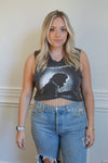 Johnny Cash Rhinestone Fringe Tank