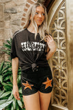 Rodeo Star Suede Short - Black