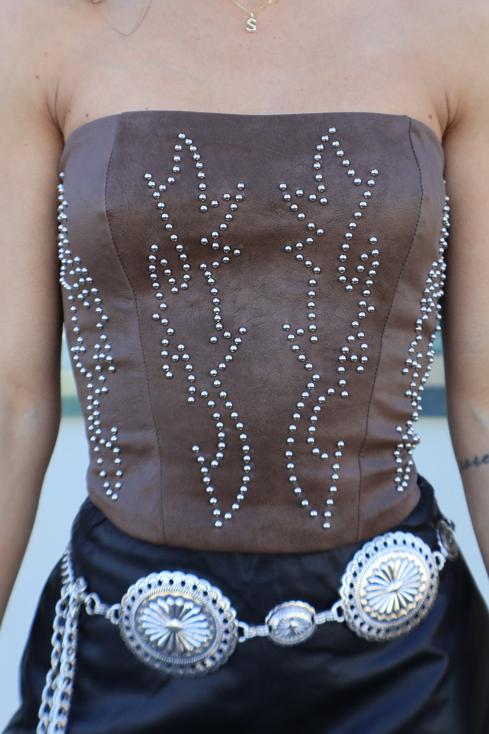 Cheyenne Studded Corset Top