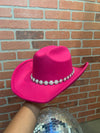 Pearl Cowboy Hat - Pink