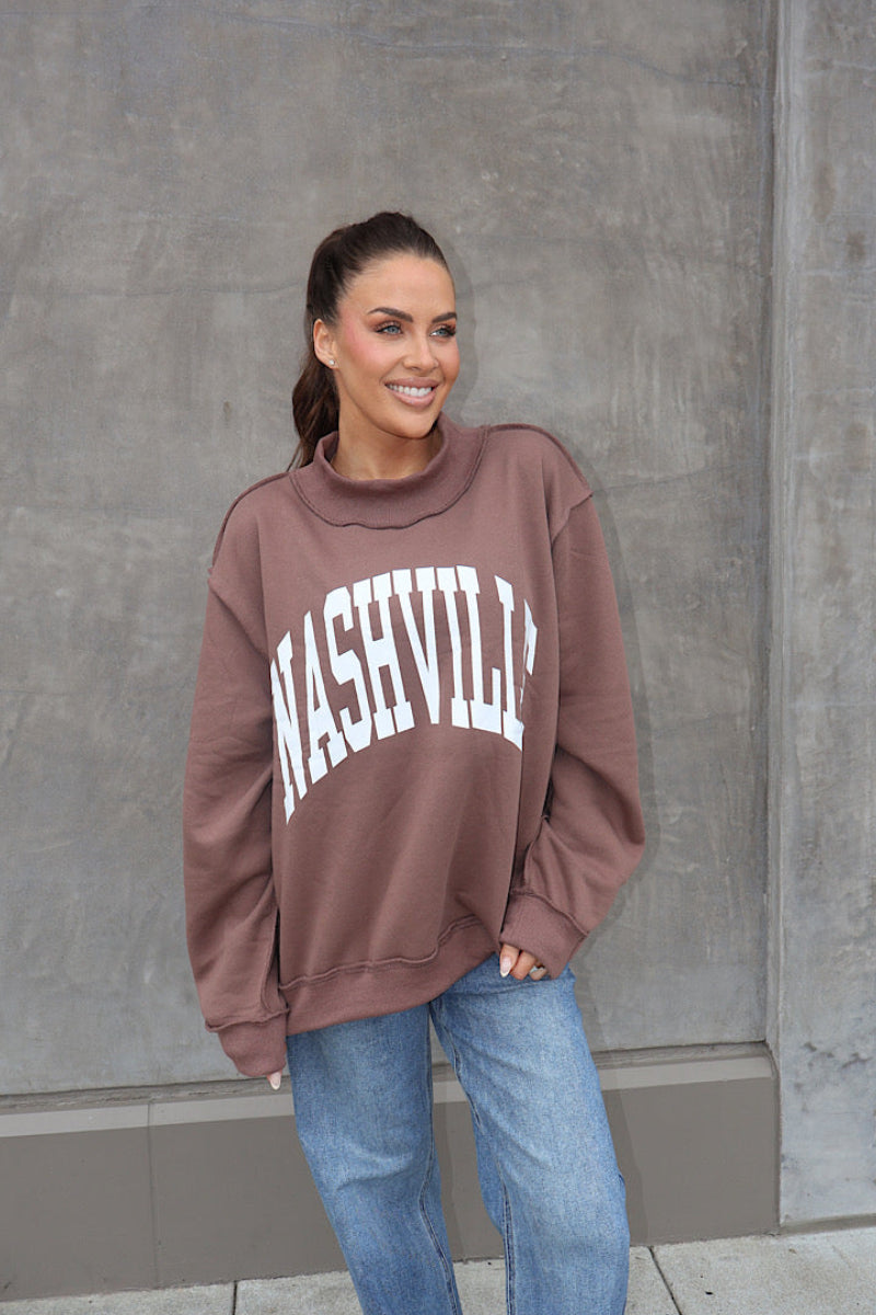 Nashville Mockneck Reversible Sweatshirt