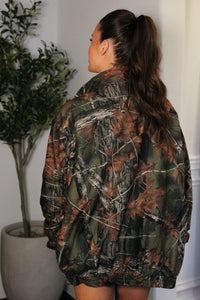 Camo Zip Up Bomber Jacket