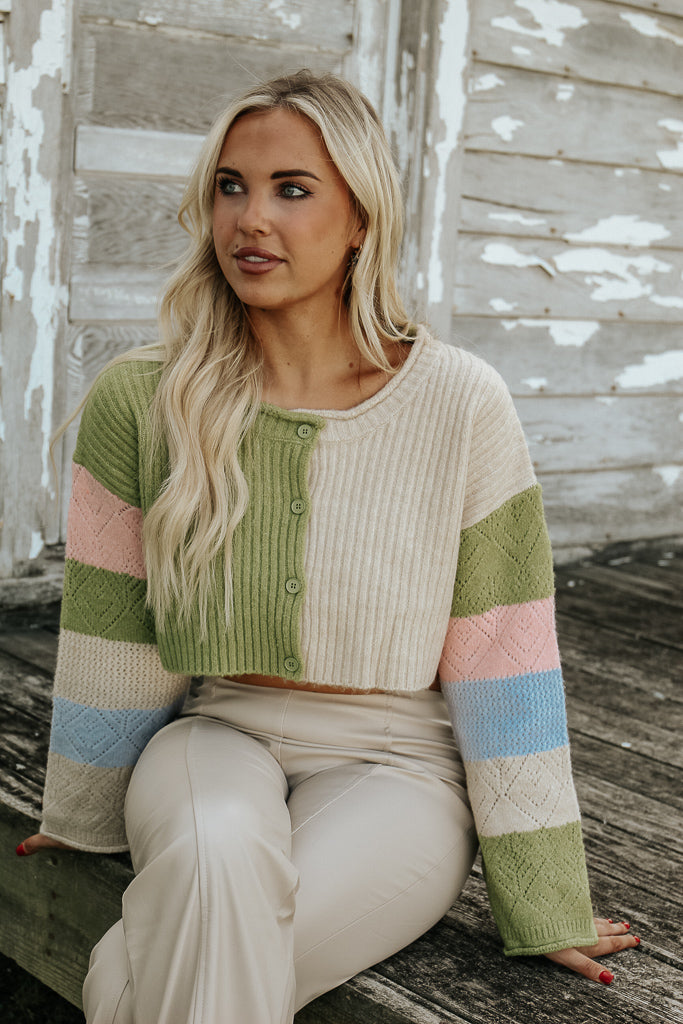 Sunset Colorblock Sweater