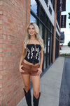 Suede Lace Up Micro Shorts