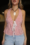 Dixie Gingham Halter Top