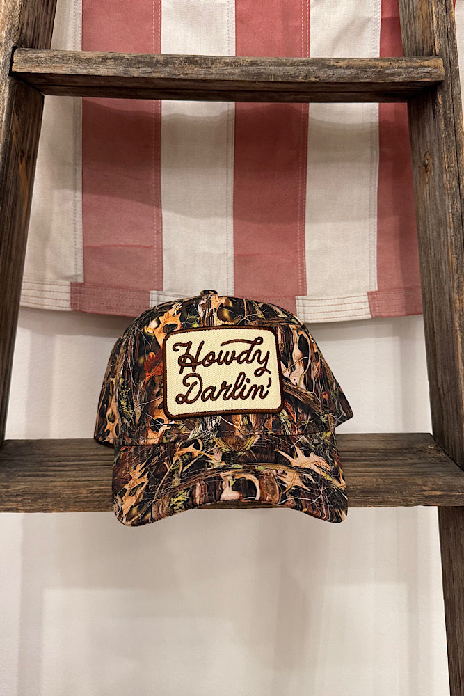 Howdy Darlin'  Hat- Dark Camo