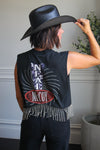 rhinestonoe fringe tank