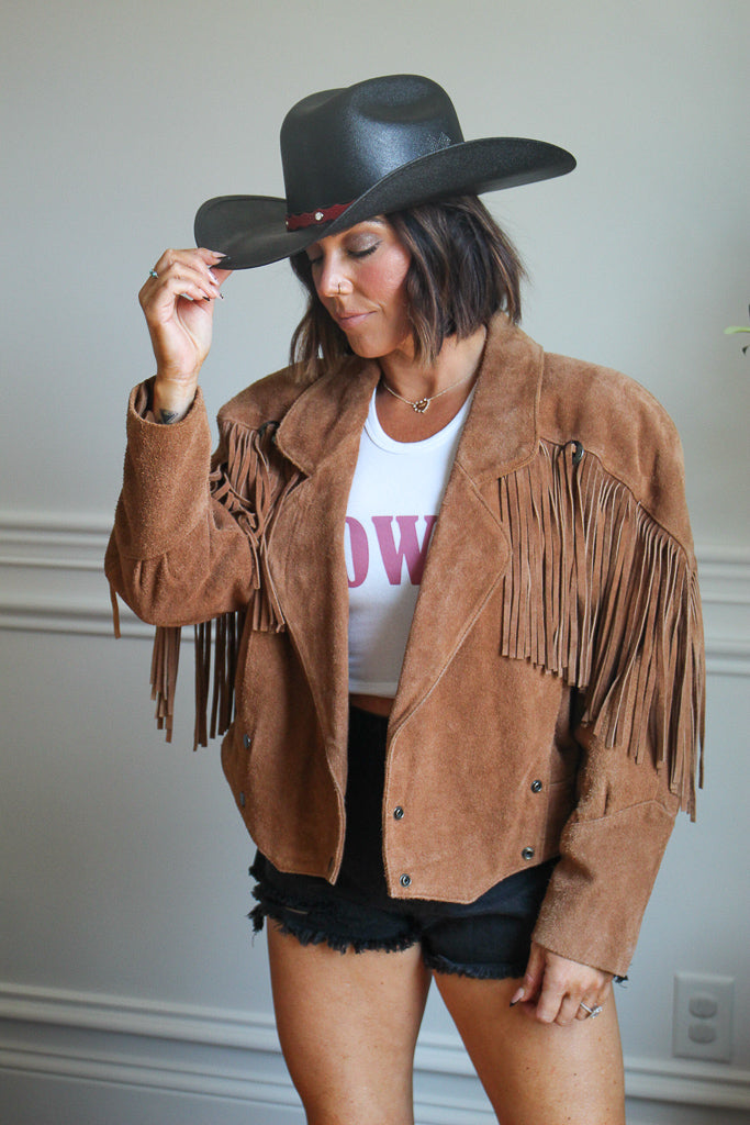 Leather Fringe Jacket