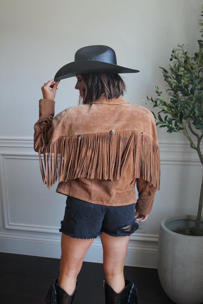 Leather Fringe Jacket