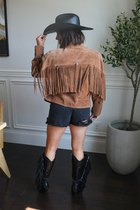 Leather Fringe Jacket