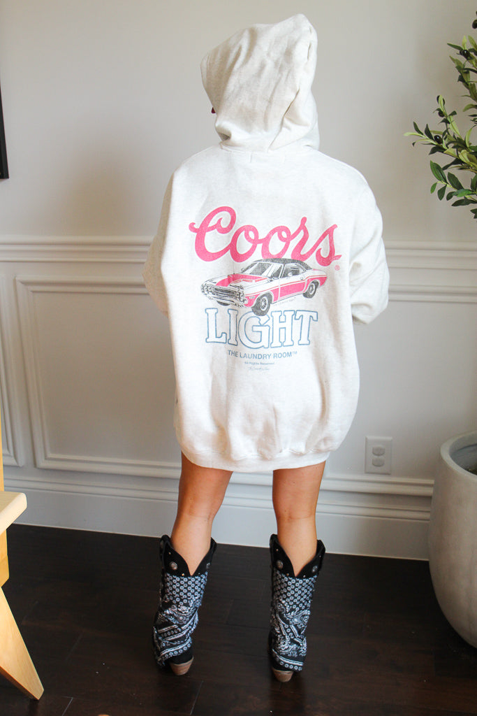 Coors Racing Hideout Hoodie Trendy and Tipsy