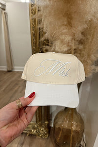 Mrs Vintage White Trucker Hat