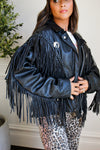 Vintage Leather Fringe Jacket