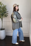 Two Tone Denim & Camo Vintage Chambray